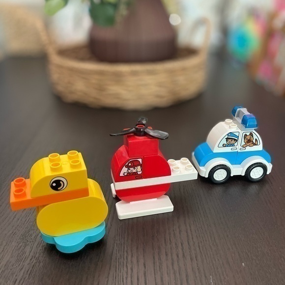 Lego Duplo Police Car Helicopter Duck - Picture 1 of 2